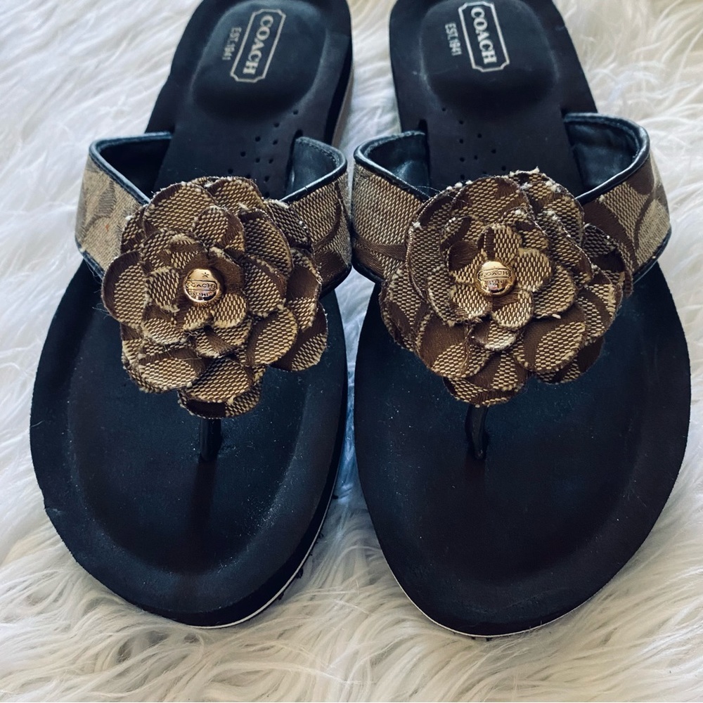 COACH Signature Jillian Flip flops | 5.5 |